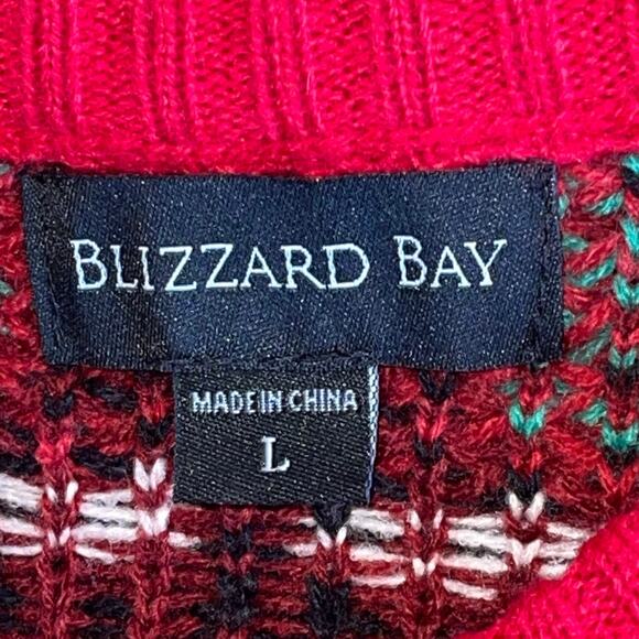 Blizzard Bay Body Builder Swole Santa Ugly Christmas Sweater Size Large - Picture 4 of 4